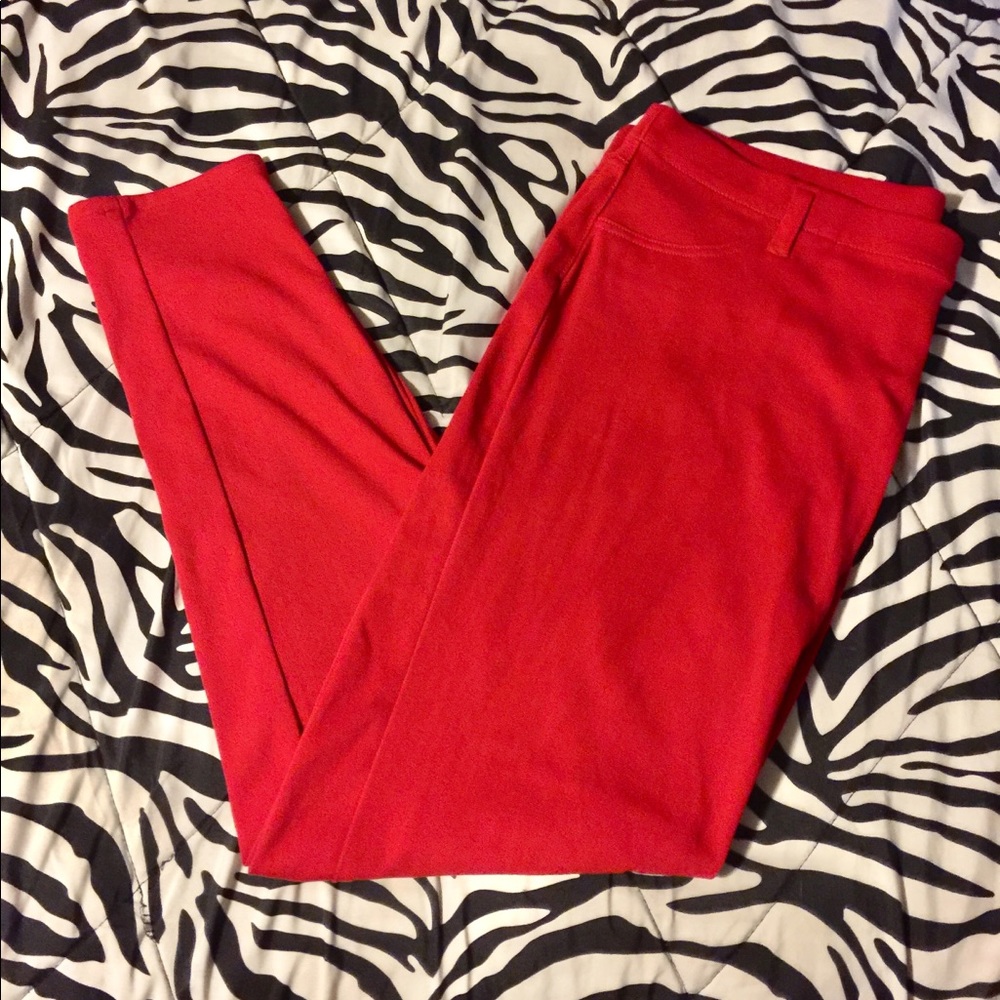 Bright Red Jeggings